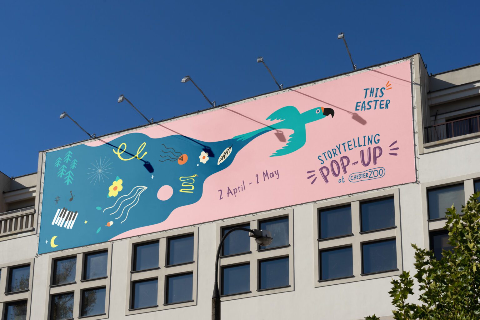 Chester Zoo out of home storytelling campaign poster