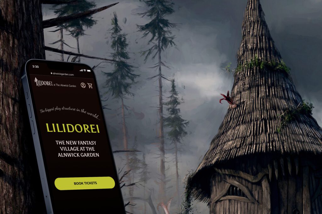 Lilidorei website screenshot on phone