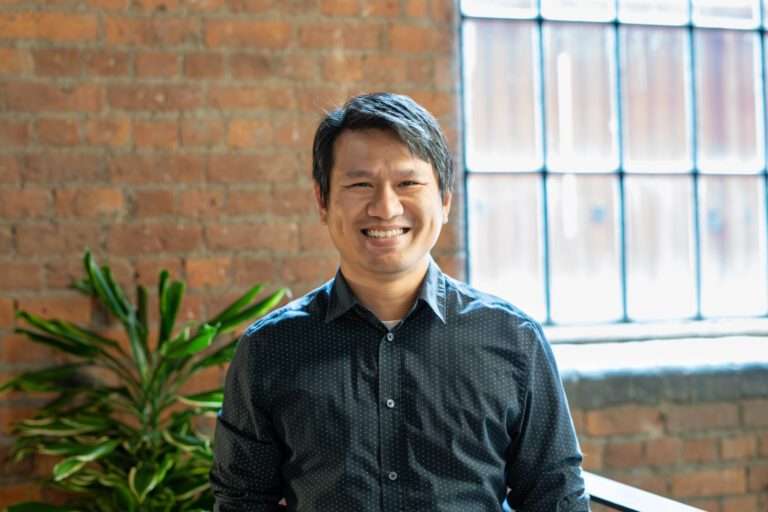 Man smiling at camera