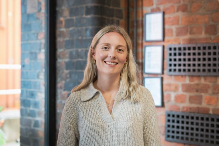 Lady smiling at camera