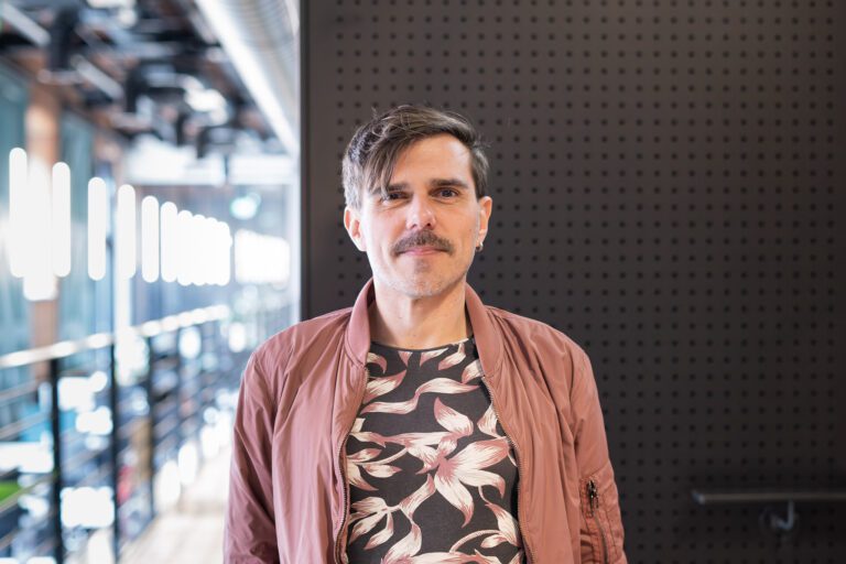 Man smiling at camera