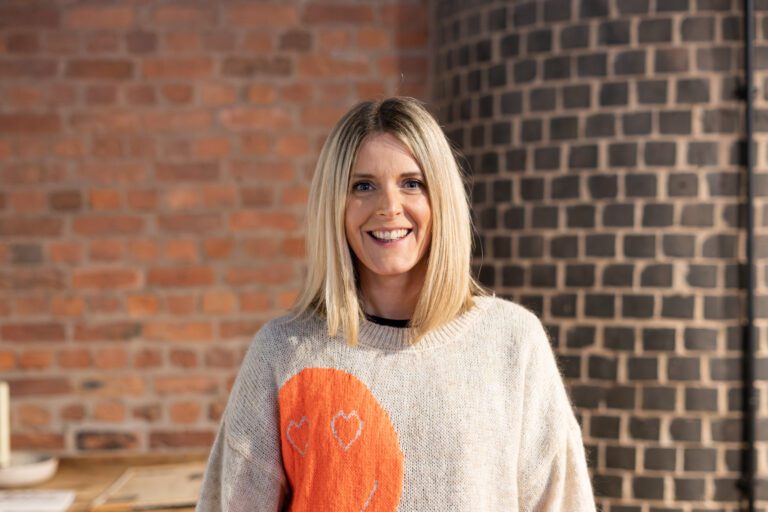 Lady smiling at camera