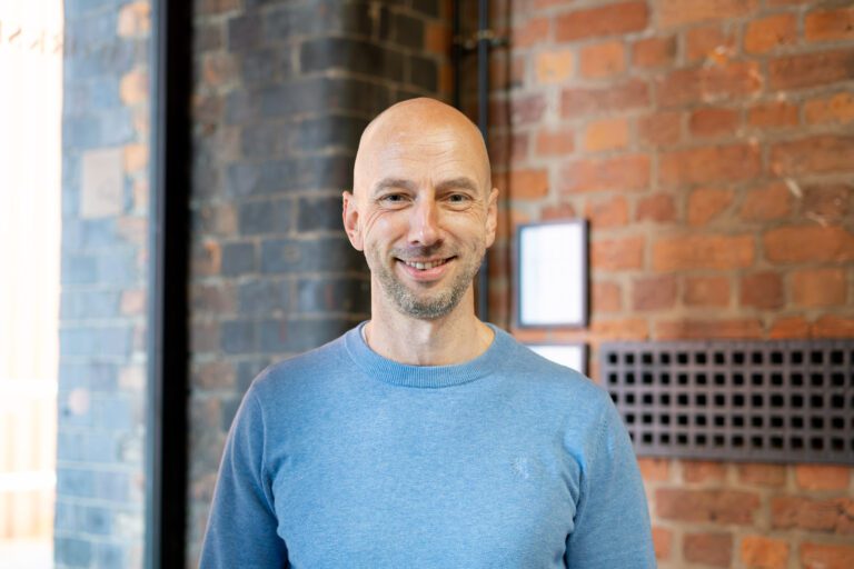 Man smiling at camera