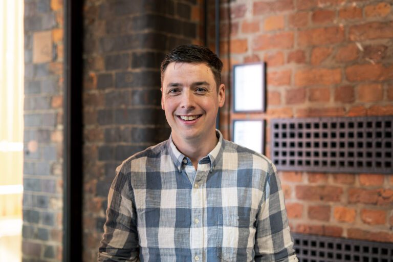 Man smiling at camera