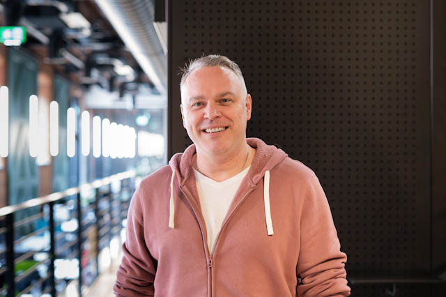 Man smiling at camera