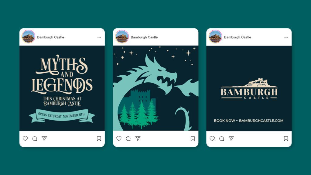 Bamburgh Castle Myths and Legends creative designs