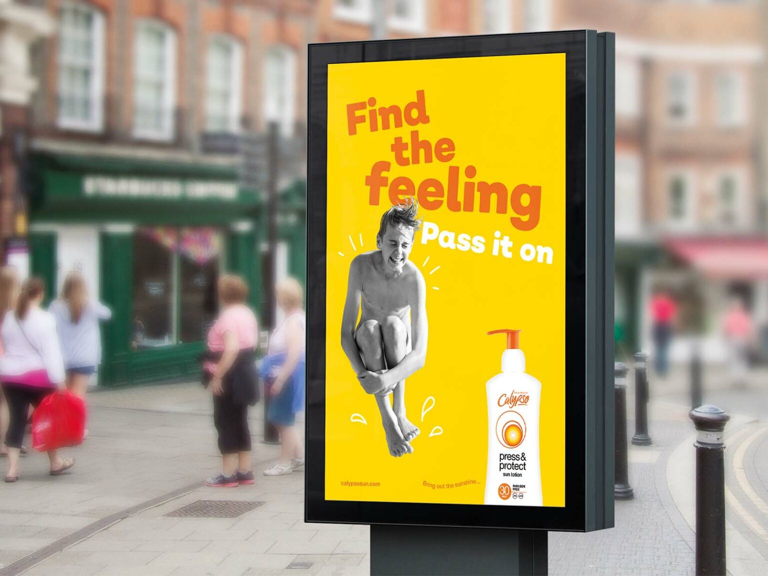 Poster at a bus stop