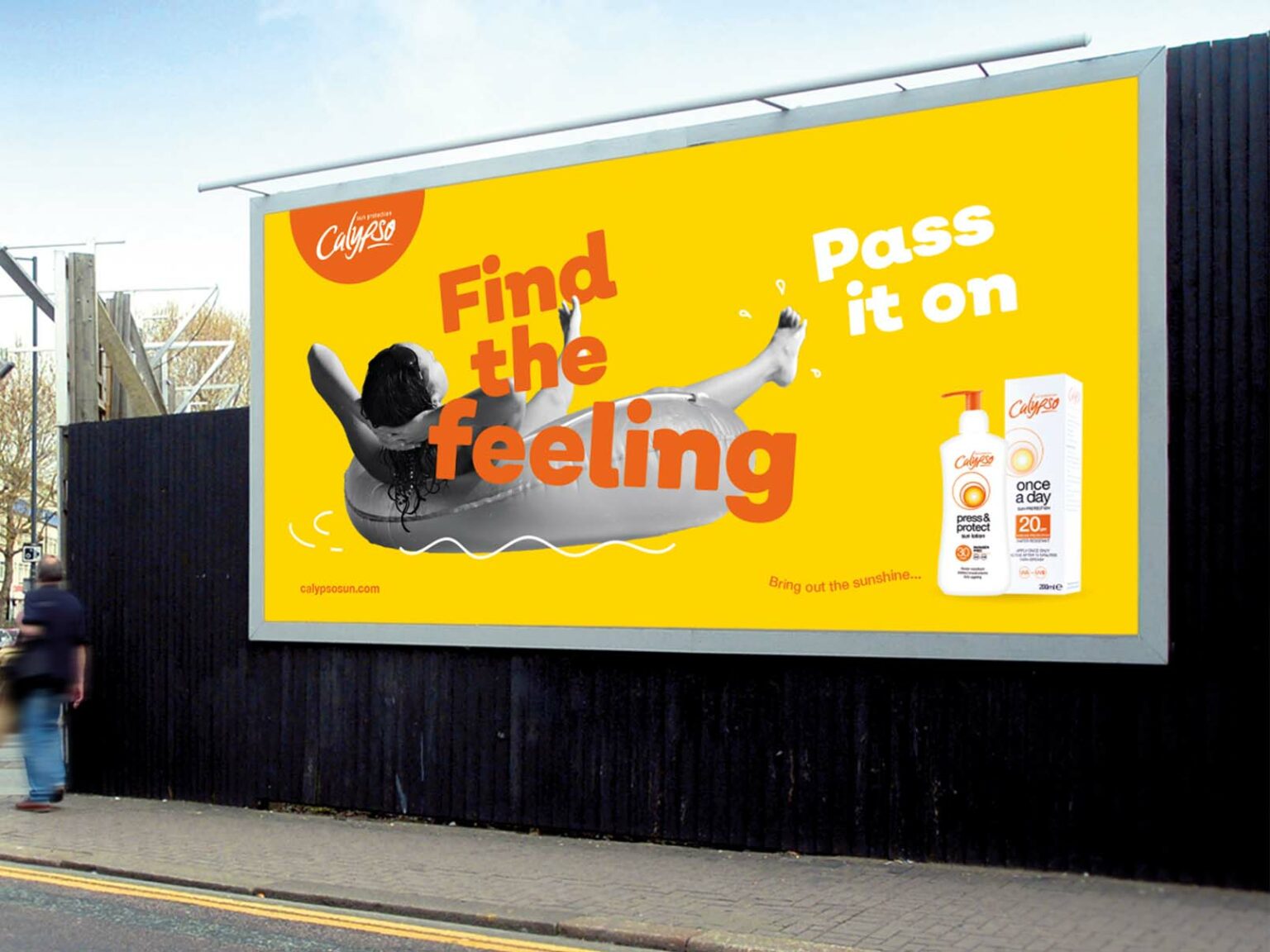 Out Of Home marketing poster for suncream