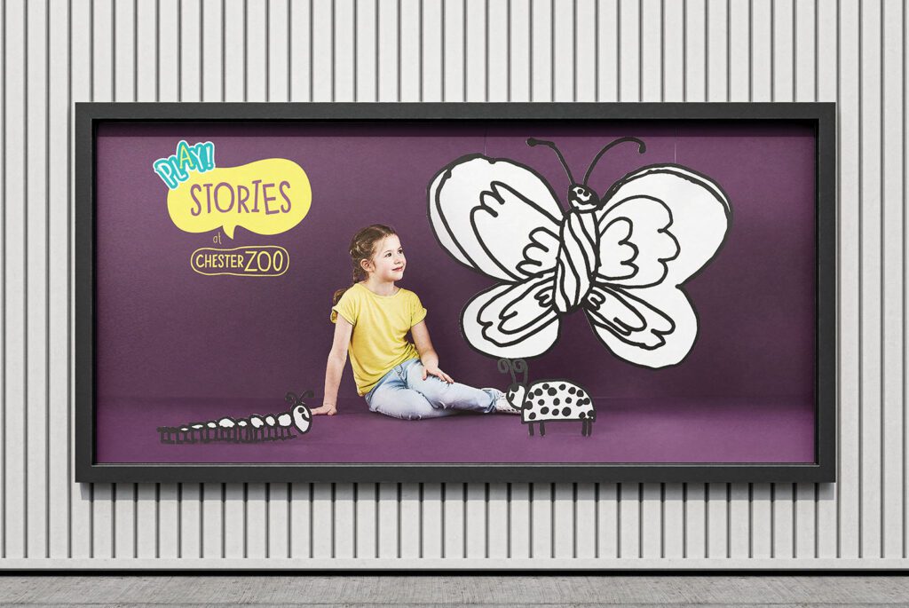 Chester Zoo Stories campaign out of home poster