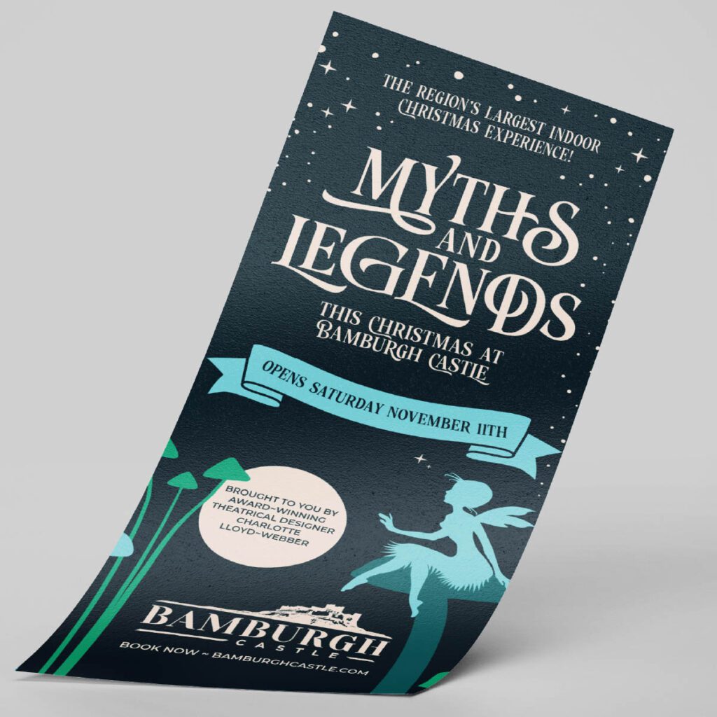 Bamburgh Myths and Legends poster.