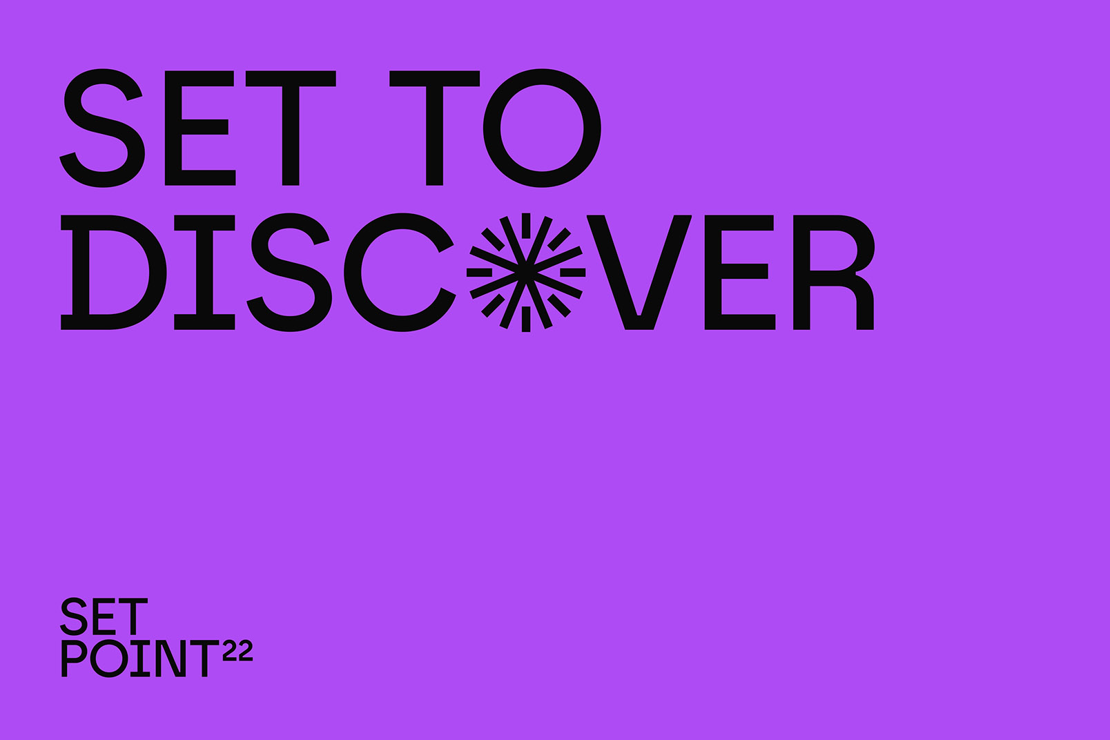 SetPoint22 brand font on purple background, reading 
