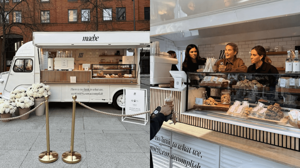 Brand Maebe's pop-up coffee van.