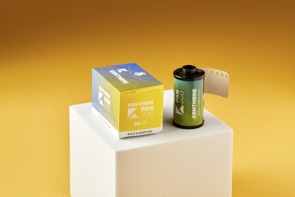 Ilford Kentmere film on a plinth