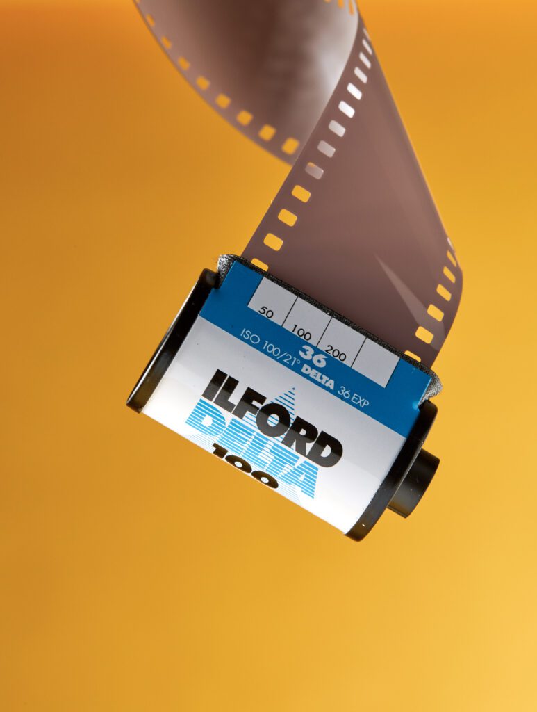 Ilford Delta film unrolling