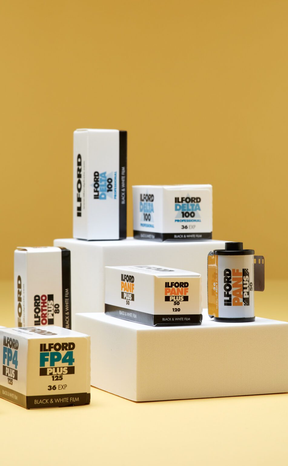 Range of Ilford camera films