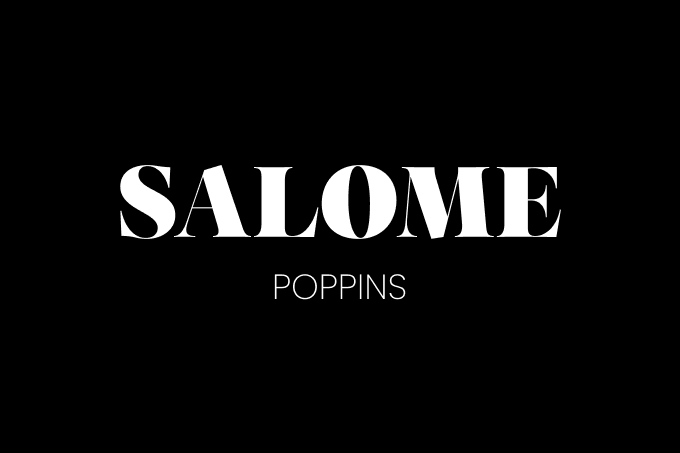 Salome and Poppins font pairing