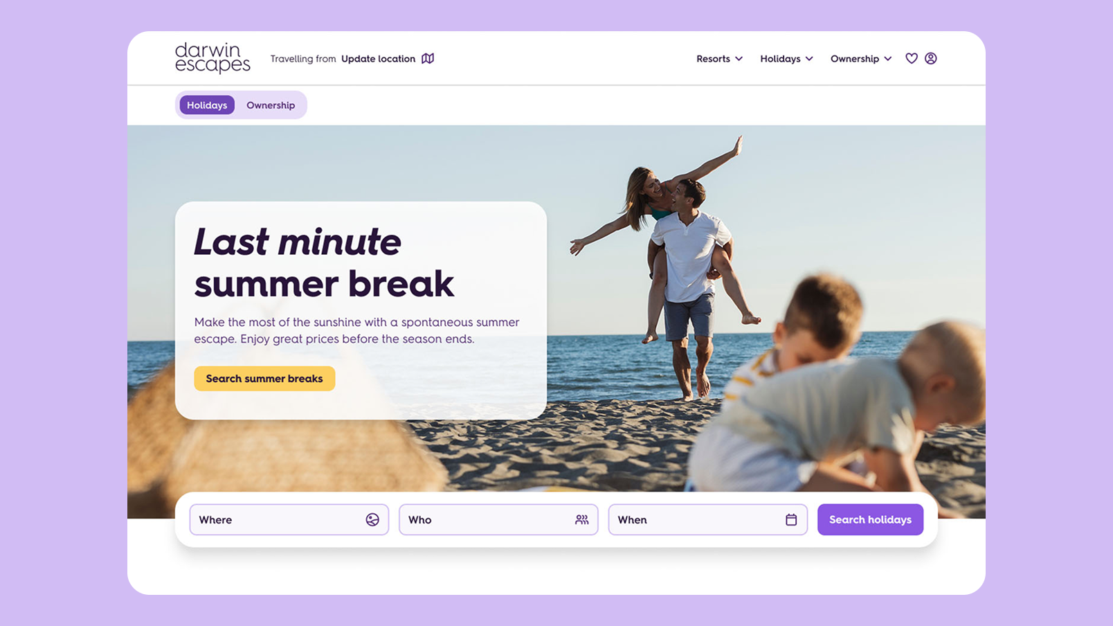 Darwin homepage